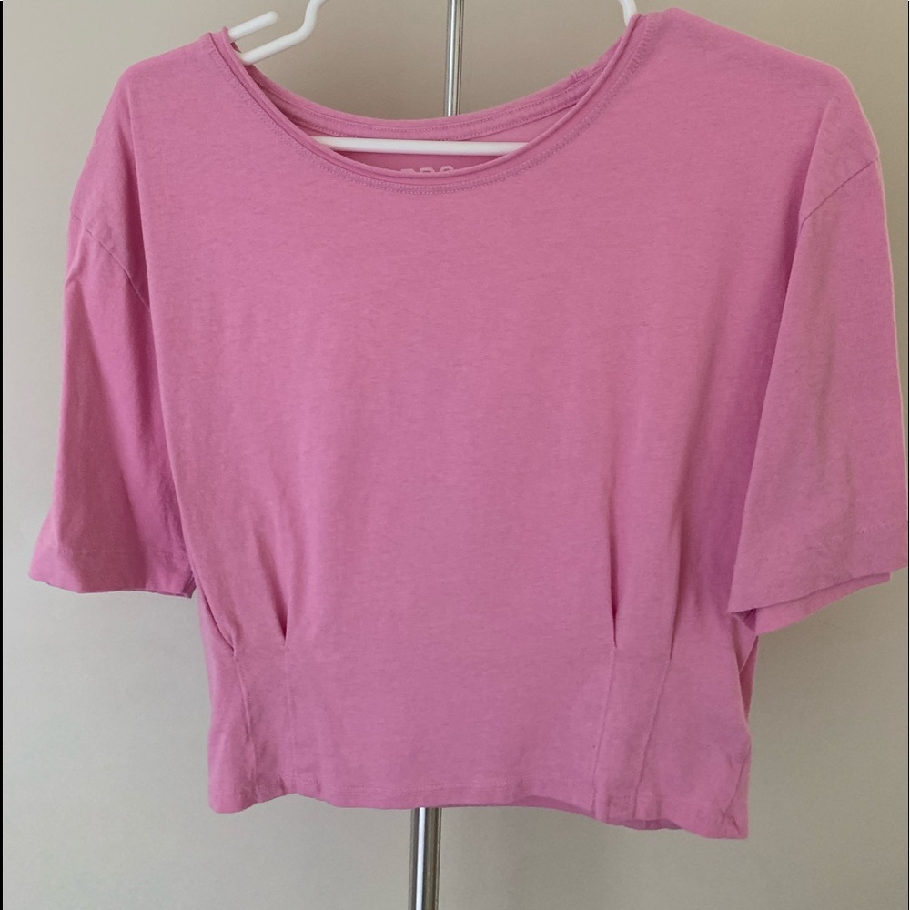 Urban Outfitters Tailored Pink Crop Top
